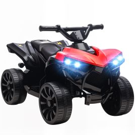 BOLRA Kids Electric ATV Metal 6V 4 Wheeler Ride On Car - Red