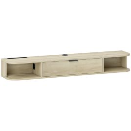 LEVRON Floating TV Unit for TVs up to 50 Inch - Natural
