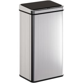 SELVEN Kitchen Rubbish Sensor Bin ABS Stainless Steel Motion Touchless 50L - Silver Tone