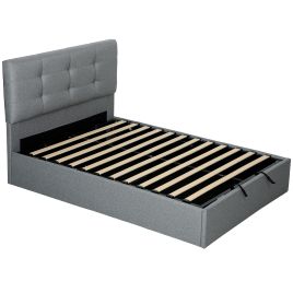 MARQELIS Double Ottoman Storage Bed - Grey