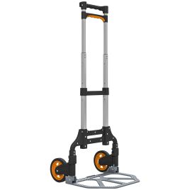 CERVALEN 70kg Lightweight Foldable Hoists Trolleys with Wheels and Telescoping - Silver