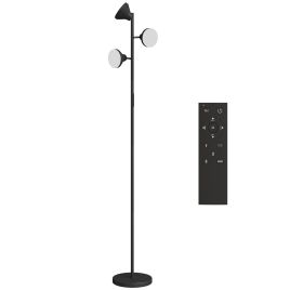 SOLMARRA Floor Lamp with Adjustable Floor Light - Black