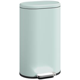 SAVRIA 30L Modern Curved Rubbish Bin - Green