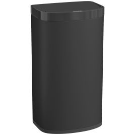 MERQUILL 55L Sensor Rubbish Bin with Soft Close Lid, Automatic Touchless Sensor and Fingerprint Resistant - Black
