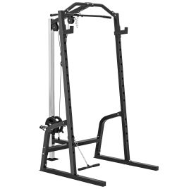 SOLENA PU Leather Power Rack - Black