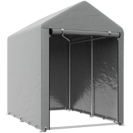 ELWORTH Temporary Garden Shed 179 x 120cm - Light Grey