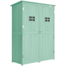 NOCTIA Wooden Wooden Garden Shed - Green