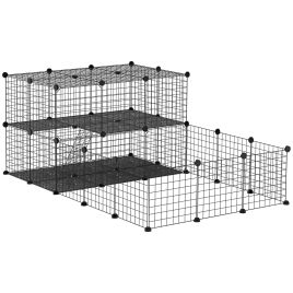 GRAELI Steel Small Animal Playpen - Black