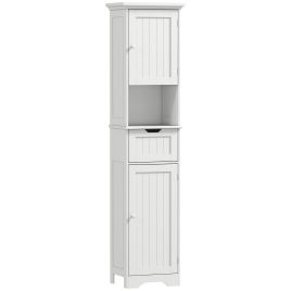 VELORE Wooden Bathroom Storage Cabinet - White