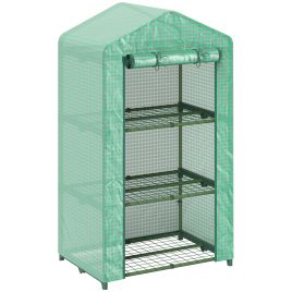 CARARA Metal Mini Greenhouse - Green