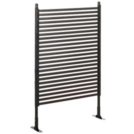 BELELI Steel Garden Fence Panel - Brown