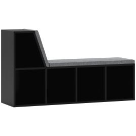 LUXIA Wooden Tier Bookcase - Black