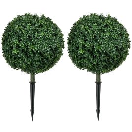 VELARA PE Artificial Topiary Tree Set - Green