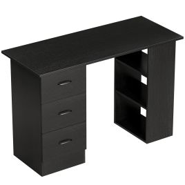 VELON Wooden Computer Desk - Black