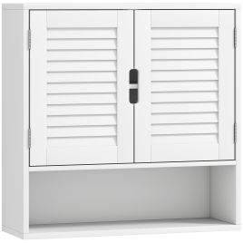 LUXAUX Wooden Wall Mounted Bathroom Cabinet - White