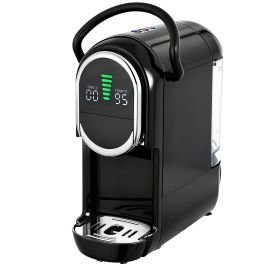 Ashwood Black Stainless Steel Pod Coffee Machine - 14.5cm