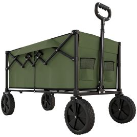 Elmvale Dark Green Metal Festival Trolley - 46.5cm