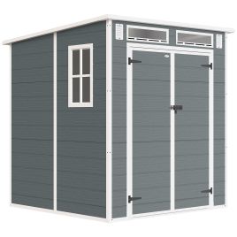 Briloft Grey Aluminium Storage Shed - 182cm