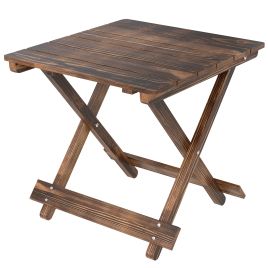 Luxshaw Carbonised Fir Wood Coffee Table - 40cm