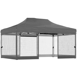Belcour Dark Grey Metal 3x4.5m Party Tent Marquee - 300cm