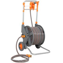 Luxant Orange PVC Hose Reel Cart - 44cm