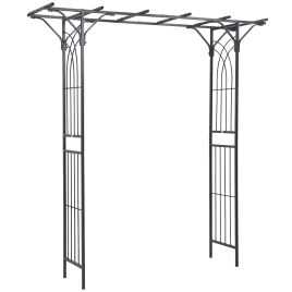 Aurora Dark Grey Metal Arbor - 50cm