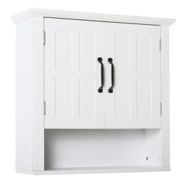 Auren White MDF Storage Wall Medicine Cabinet - 60cm