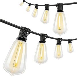 Norex Warm White Plastic LED Curtain Lights - 3.8cm