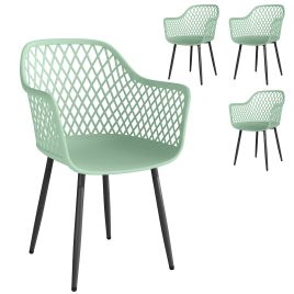 Oakwold Green Metal Dining Chair Set of 4 - 56cm