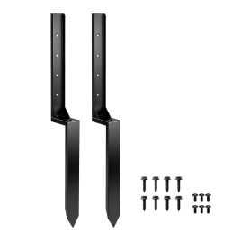 Evoona Black Metal Fence Post Repair Kit - 5.5cm