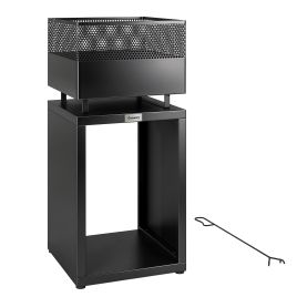 Foxon Black Metal Fire Pit - 39cm