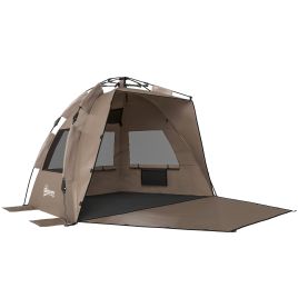 Glylyne Brown Fabric Camping Tent - 135cm