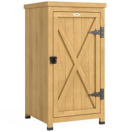 Monena Light Brown Metal Storage Shed - 45cm