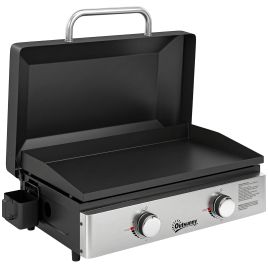 Yorridg Black Stainless Steel Barbecue Grill Griddle - 70.5cm