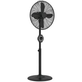Elmcarr Black Metal Pedestal Fan - 39.5cm