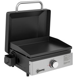 Yorridg Black Stainless Steel Barbecue Grill Griddle - 57cm