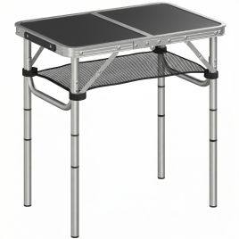 Pribury Silver Tone Folding Camping Table Storage Layer - 40cm