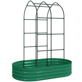 Elmheir Green Metal Planter - 90cm