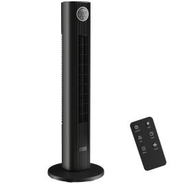 Oakmere Black Abs Tower Fan - 30cm
