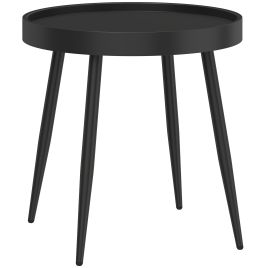 Dorex Black Metal Side Table - 49.5cm