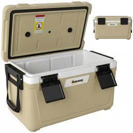 Bromere Khaki HDPE Insulated Cool Box 42.6L - 38.5cm