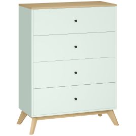 CHURCHILL Green Chest of Drawers - Medium-sized, 4 Drawers