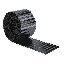 Brimore Dark Grey Steel Fence - 650cm