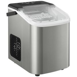 Doriva Silver Stainless Steel Ice Maker Machine Countertop - 22.6cm