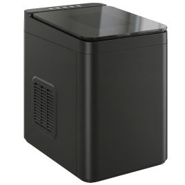 Dorion Black Plastic Ice Maker Machine Countertop - 23.2cm