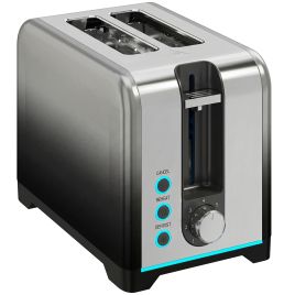 COLWALL 2 Slice Toaster with 7 Browning Levels, Reheat, Defrost and Cancel Functions - Black