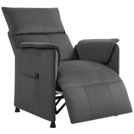 ARUNDEL Power Recliner Chair with Remote, Pocket Springs, Silent Motor and Side Pockets - Black