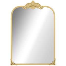 ARRINGTON 60 x 87 cm Decorative Baroque Wall Mirror with Metal Frame - Gold Tone
