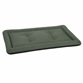 ANSLEY 130 x 85 x 7 cm Waterproof Foldable Dog Bed with Non Slip Base and Washable Cover - Army Green and Black