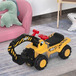 Walker Tractor Kids Ride-On With Basketball Net - 3-8 Yrs